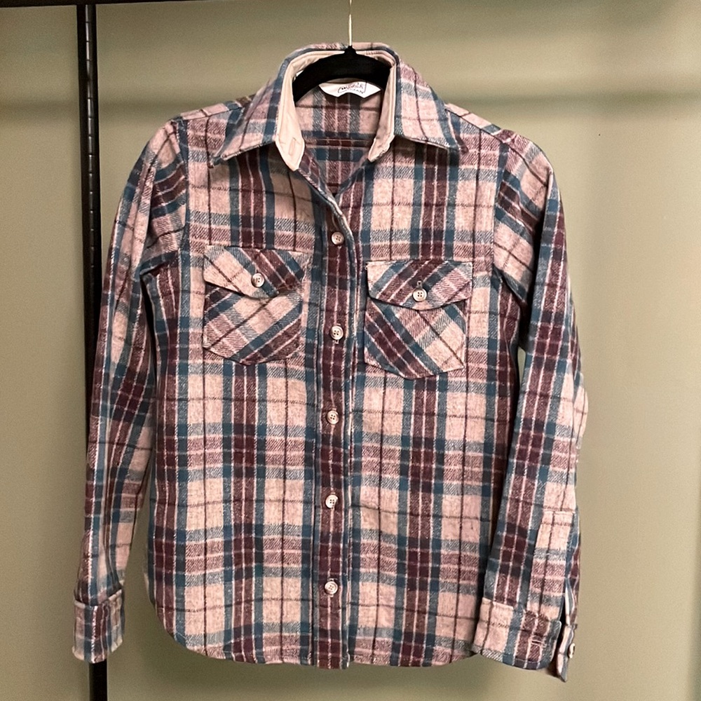 Vintage Woolrich wool plaid flannel womens small